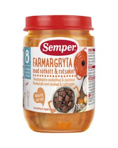 Semper Puré BurkMat Farmargryta - 8 Mån