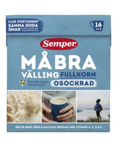 Semper Må Bra Välling Fullkorns Osockrad