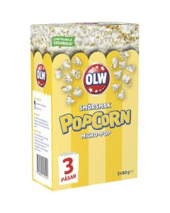 OLW Micropop Popcorn Smörsmak 