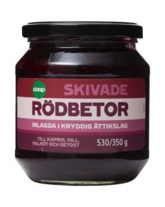 Skivade Rödbetor