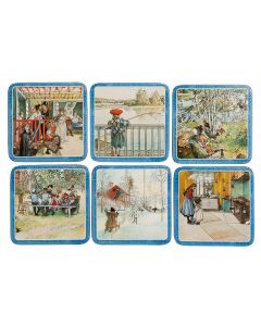 Glasunderlägg Carl Larsson