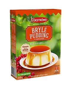 Ekstöms Brylépudding med karamellsås
