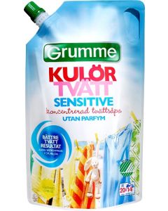 Grumme Flytande Tvättmedel Kulörtvätt Sensitive