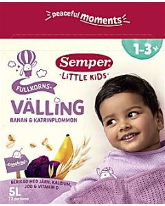 Semper Fullkornsvälling Banan & katrinplommon 1-3 År