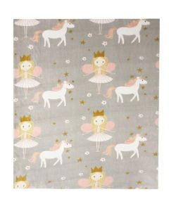 Pläd Nellie Enhörning grå
