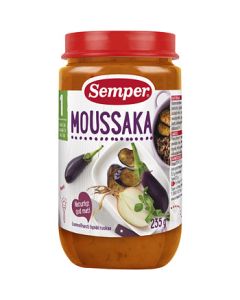 Semper Puré BurkMat Moussaka - 12 Mån