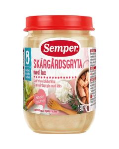 Semper Puré BurkMat Skärgårdsgryta med Lax - 8 Mån