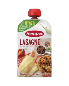 Semper Puré PåsMat Lasagne - 6 Mån