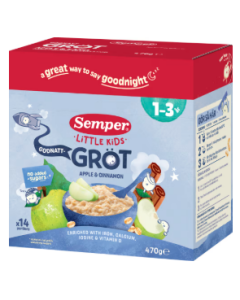 Semper Godnatt gröt med Äpple och kanel 1-3 år