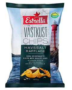 Västkustchips Havssalt Räfflade