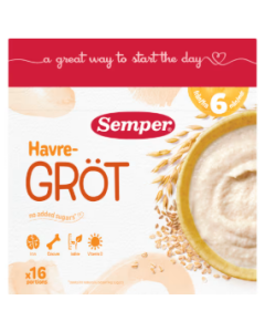 Semper Havregröt Mild & Naturel - 6 Mån