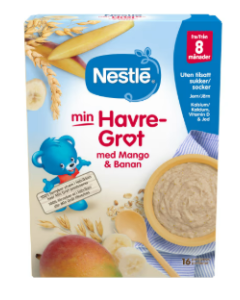 Nestle Havregröt Banan & mango - 8 Mån