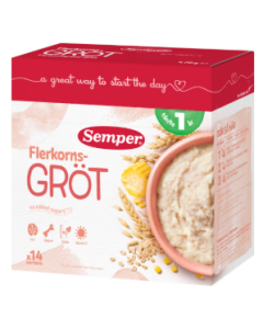 Semper Flerkornsgröt Naturell 12 Mån