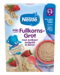 Nestlé Fullkornsgröt Jordgubb Banan - 12 Mån