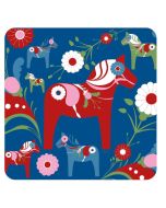 Grytunderlägg Dalahäst blå