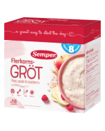 Semper Fullkorngröt Mild Med Frukt - 8 Mån